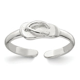 Sterling Silver Polished Flip Flop Toe Ring